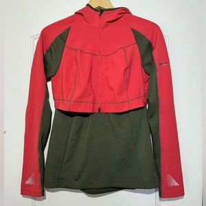 Columbia omni wick advanced evap titanium women Small 1/2 zip hoody